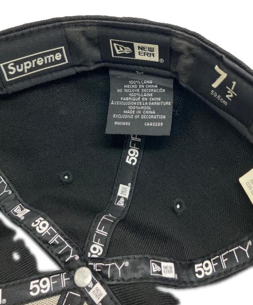 SUPREME（シュプリーム）Supreme (シュプリーム) New Era (ニューエラ) ロゴキャップ ブラック サイズ:7 1/21(59.6)の古着・服飾アイテム