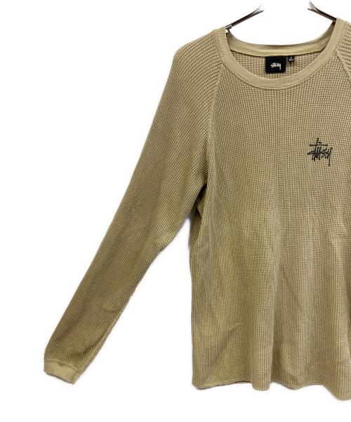 stussy（ステューシー）stussy (ステューシー) 長袖カットソー カーキ サイズ:Lの古着・服飾アイテム
