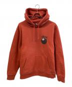 stussyステューシー）の古着「プルオーバーパーカー」｜レッド
