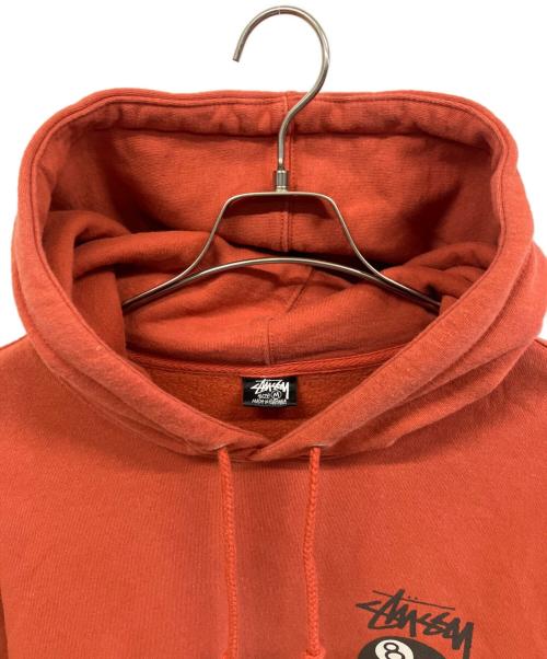 stussy（ステューシー）stussy (ステューシー) プルオーバーパーカー レッド サイズ:Mの古着・服飾アイテム