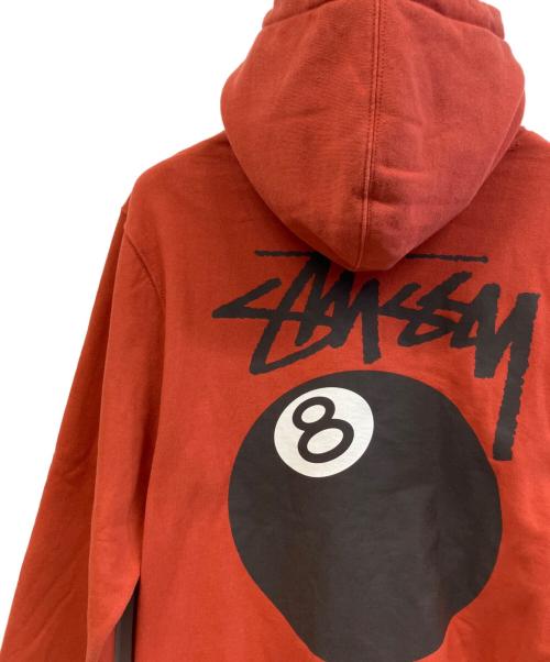 stussy（ステューシー）stussy (ステューシー) プルオーバーパーカー レッド サイズ:Mの古着・服飾アイテム
