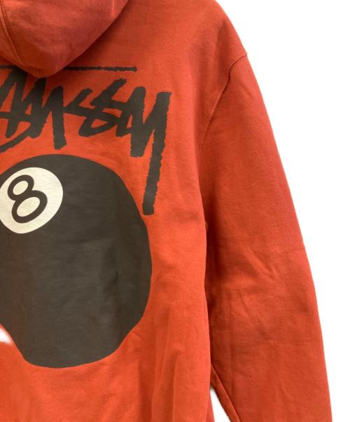 stussy（ステューシー）stussy (ステューシー) プルオーバーパーカー レッド サイズ:Mの古着・服飾アイテム