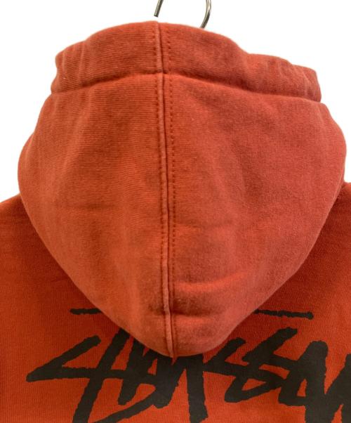 stussy（ステューシー）stussy (ステューシー) プルオーバーパーカー レッド サイズ:Mの古着・服飾アイテム
