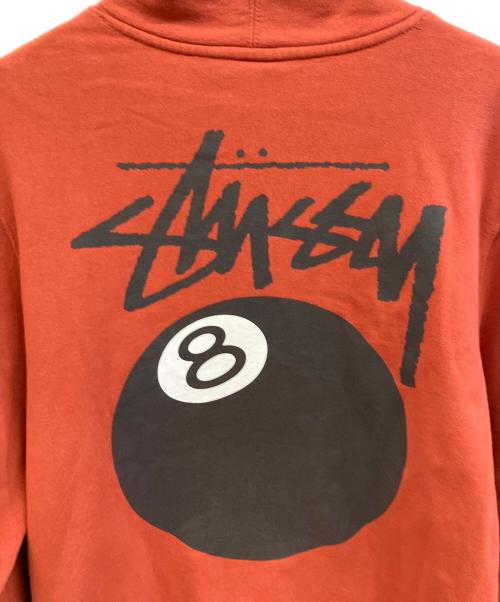 stussy（ステューシー）stussy (ステューシー) プルオーバーパーカー レッド サイズ:Mの古着・服飾アイテム