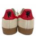 中古・古着 adidas (アディダス) Gazelle Manchester United Terrace Icons ベージュ×レッド サイズ:23.5 未使用品：7000円