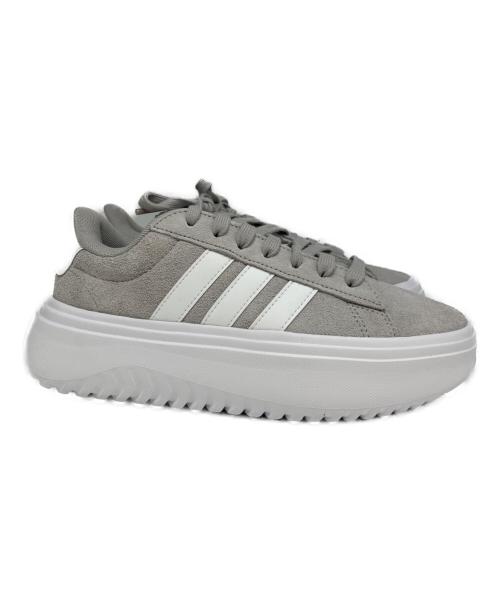 adidas（アディダス）adidas (アディダス) GRANDCOURT PF SUEDE グレー サイズ:25cmの古着・服飾アイテム