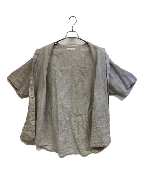 confect（コンフェクト）confect (コンフェクト) ハードマンズリネンワイド半袖シャツ グレー サイズ:4の古着・服飾アイテム
