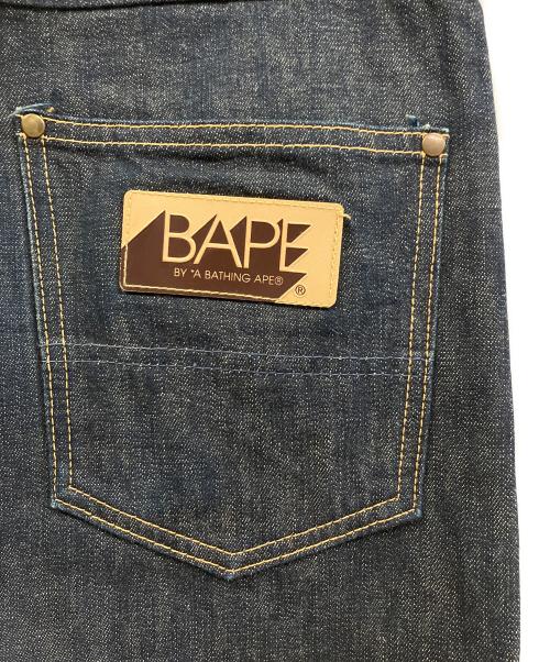 BAPE BY A BATHING APE（ベイプバイアベイシングエイプ）BAPE BY A BATHING APE (ベイプバイアベイシングエイプ) フロントスターデニムパンツ インディゴ サイズ:Sの古着・服飾アイテム