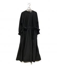 emmi atelier（エミアトリエ）の古着「長袖ワンピース」｜ブラック