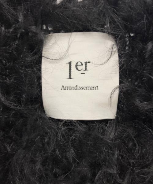 1er Arrondissement（プルミエ アロンディスモン）1er Arrondissement (プルミエ アロンディスモン) 毛皮ベスト ブラック サイズ:Freeの古着・服飾アイテム