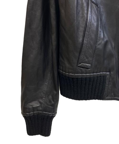 VINCE（ヴィンス）VINCE (ヴィンス) ラムレザージャケット ブラック サイズ:XSの古着・服飾アイテム