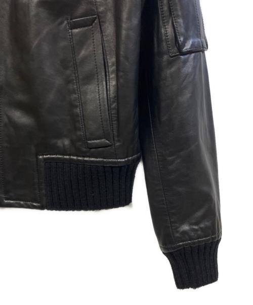 VINCE（ヴィンス）VINCE (ヴィンス) ラムレザージャケット ブラック サイズ:XSの古着・服飾アイテム