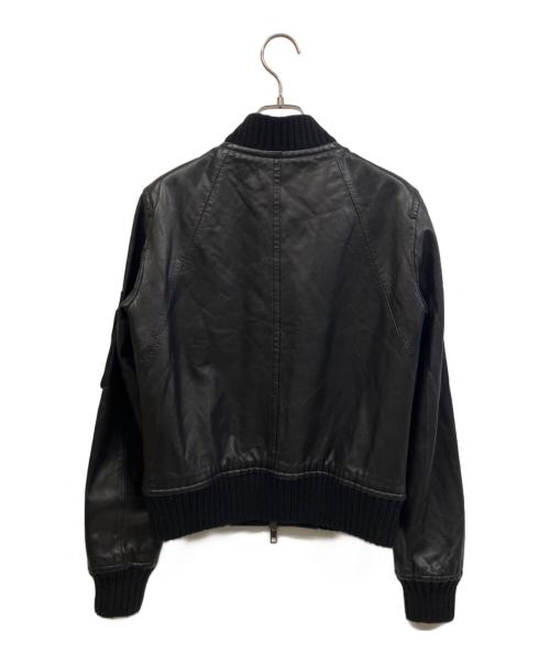 VINCE（ヴィンス）VINCE (ヴィンス) ラムレザージャケット ブラック サイズ:XSの古着・服飾アイテム