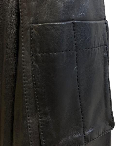 VINCE（ヴィンス）VINCE (ヴィンス) ラムレザージャケット ブラック サイズ:XSの古着・服飾アイテム