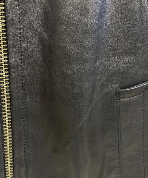VINCE（ヴィンス）VINCE (ヴィンス) ラムレザージャケット ブラック サイズ:XSの古着・服飾アイテム