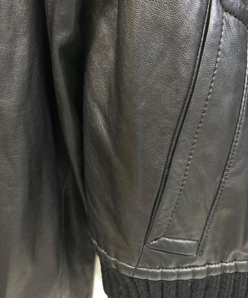 VINCE（ヴィンス）VINCE (ヴィンス) ラムレザージャケット ブラック サイズ:XSの古着・服飾アイテム