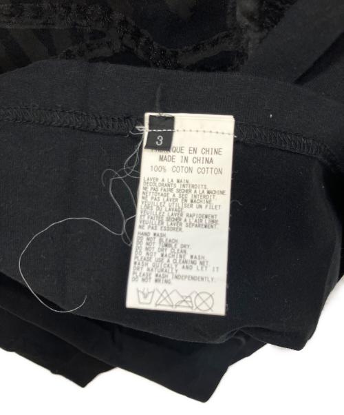 GROUND Y（グラウンドワイ）GROUND Y (グラウンドワイ) 長袖カットソー ブラック サイズ:3の古着・服飾アイテム