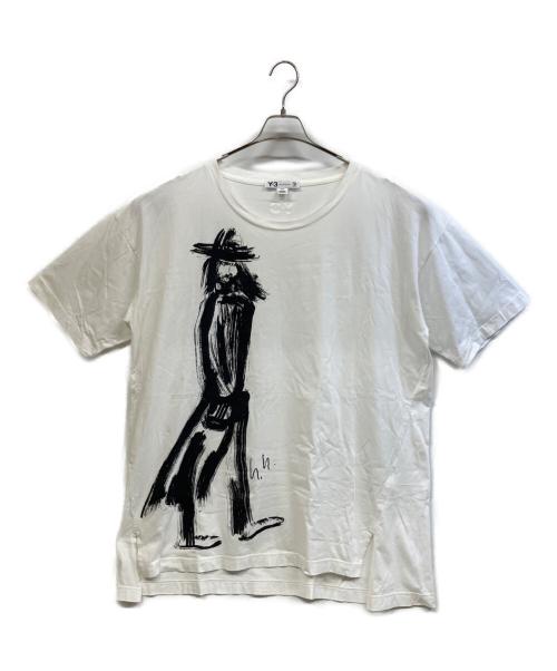 Y-3（ワイスリー）Y-3 (ワイスリー) adidas (アディダス) 半袖カットソー ホワイト サイズ:Mの古着・服飾アイテム