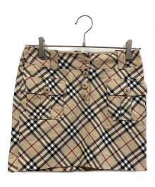 BURBERRY BLUE LABEL（バーバリー ブルー レーベル）の古着「ミニスカート」｜ベージュ