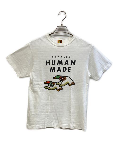 HUMAN MADE（ヒューマンメイド）HUMAN MADE (ヒューマンメイド) 半袖カットソー ホワイト サイズ:Sの古着・服飾アイテム