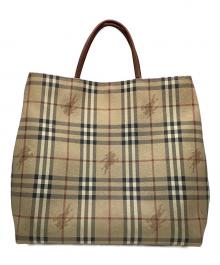 BURBERRY LONDON（バーバリーロンドン）の古着「トートバッグ ノバチェック」｜ベージュ