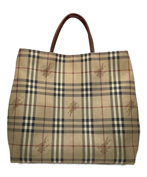 BURBERRY LONDON（バーバリーロンドン）BURBERRY LONDON (バーバリーロンドン) トートバッグ ノバチェック ベージュの古着・服飾アイテム