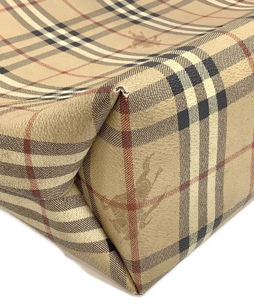 BURBERRY LONDON（バーバリーロンドン）BURBERRY LONDON (バーバリーロンドン) トートバッグ ノバチェック ベージュの古着・服飾アイテム