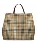 BURBERRY LONDON (バーバリーロンドン) トートバッグ ノバチェック ベージュ：10000円