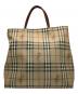 中古・古着 BURBERRY LONDON (バーバリーロンドン) トートバッグ ノバチェック ベージュ：10000円