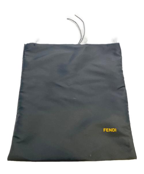FENDI（フェンディ）FENDI (フェンディ) マフラー ブラウン×ブラックの古着・服飾アイテム