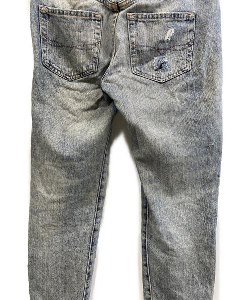 POLO RALPH LAUREN（ポロ・ラルフローレン）POLO RALPH LAUREN (ポロ・ラルフローレン) パッチワークデニムパンツ インディゴ サイズ:63.5cm(W25)の古着・服飾アイテム