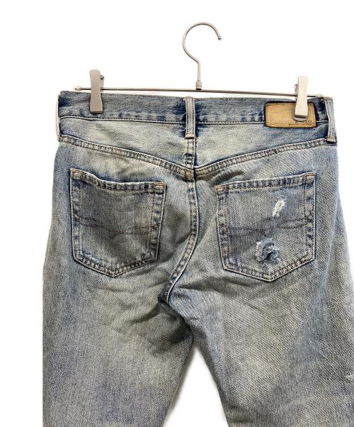 POLO RALPH LAUREN（ポロ・ラルフローレン）POLO RALPH LAUREN (ポロ・ラルフローレン) パッチワークデニムパンツ インディゴ サイズ:63.5cm(W25)の古着・服飾アイテム