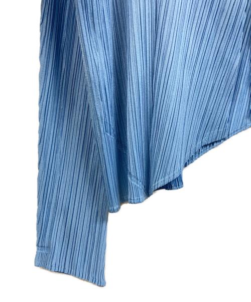 PLEATS PLEASE（プリーツプリーズ）PLEATS PLEASE (プリーツプリーズ) 薄手カーディガン スカイブルー サイズ:Sの古着・服飾アイテム