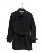 BURBERRY BLACK LABELバーバリーブラックレーベル）の古着「ステンカラーコート」｜ブラック