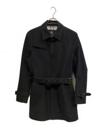 BURBERRY BLACK LABEL（バーバリーブラックレーベル）の古着「ステンカラーコート」｜ブラック