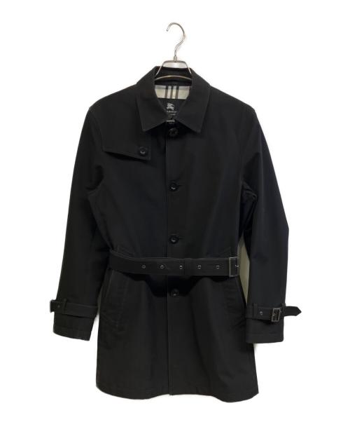 BURBERRY BLACK LABEL（バーバリーブラックレーベル）BURBERRY BLACK LABEL (バーバリーブラックレーベル) ステンカラーコート ブラック サイズ:Lの古着・服飾アイテム