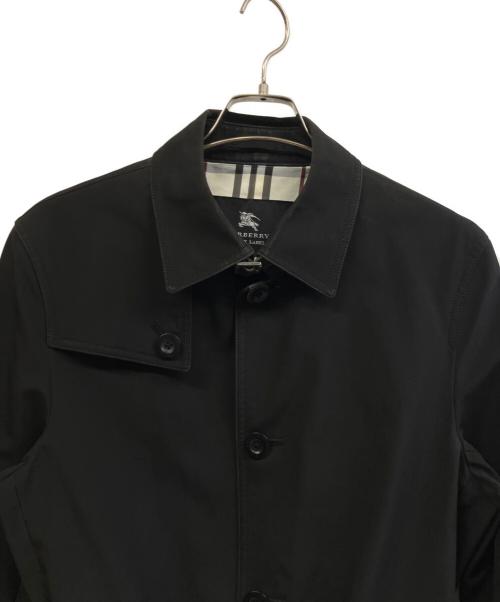 BURBERRY BLACK LABEL（バーバリーブラックレーベル）BURBERRY BLACK LABEL (バーバリーブラックレーベル) ステンカラーコート ブラック サイズ:Lの古着・服飾アイテム