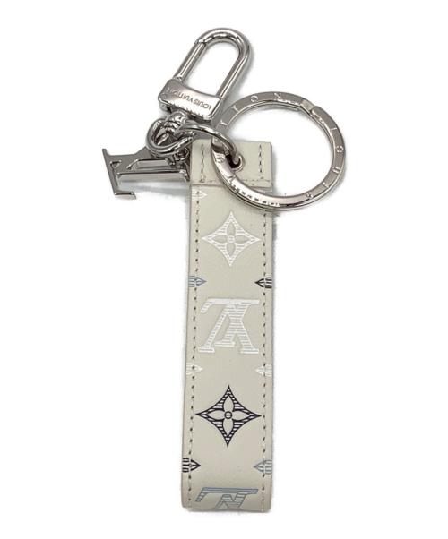 LOUIS VUITTON（ルイ ヴィトン）LOUIS VUITTON (ルイ ヴィトン) キーホルダーバッグチャーム・LVシャドウドラゴンヌ ホワイトの古着・服飾アイテム