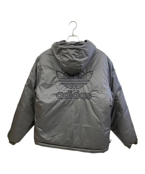 adidas（アディダス）adidas (アディダス) リバーシブルジャケット グレー サイズ:2XLの古着・服飾アイテム