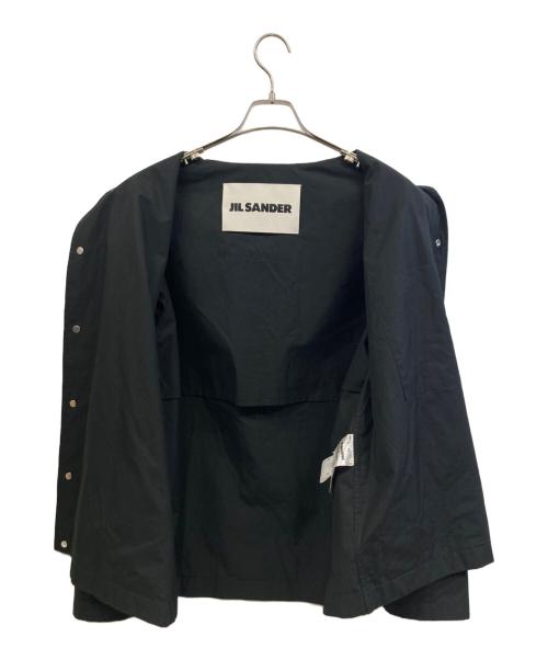 JIL SANDER（ジルサンダー）JIL SANDER (ジルサンダー) 長袖バックロゴコーチジャケット ブラック サイズ:46の古着・服飾アイテム