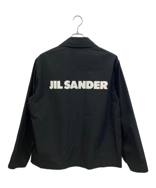 JIL SANDER（ジルサンダー）JIL SANDER (ジルサンダー) 長袖バックロゴコーチジャケット ブラック サイズ:46の古着・服飾アイテム