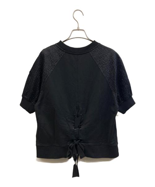 MONCLER（モンクレール）MONCLER (モンクレール) 半袖カットソー ブラック サイズ:Sの古着・服飾アイテム
