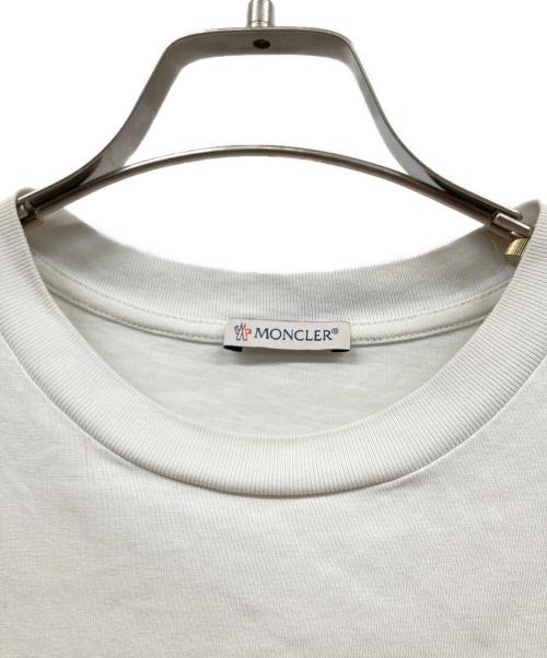 MONCLER（モンクレール）MONCLER (モンクレール) 半袖カットソー ホワイト サイズ:Sの古着・服飾アイテム