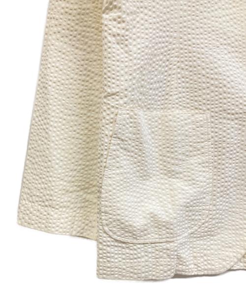 LARDINI（ラルディーニ）LARDINI (ラルディーニ) シアサッカーテーラードジャケット ベージュ サイズ:Sの古着・服飾アイテム