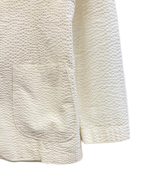 LARDINI（ラルディーニ）LARDINI (ラルディーニ) シアサッカーテーラードジャケット ベージュ サイズ:Sの古着・服飾アイテム
