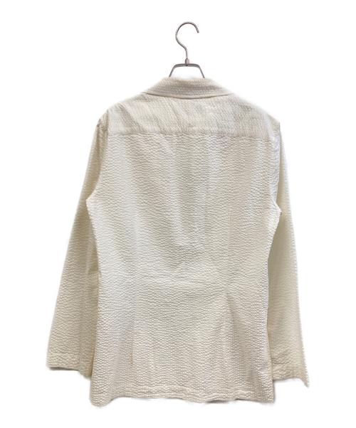 LARDINI（ラルディーニ）LARDINI (ラルディーニ) シアサッカーテーラードジャケット ベージュ サイズ:Sの古着・服飾アイテム