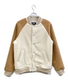 UGG（アグ）の古着「Tasman Varsity Jacket」｜ホワイト×ベージュ