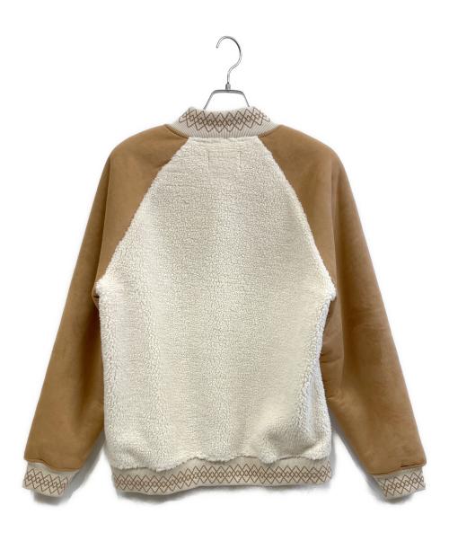 UGG（アグ）UGG (アグ) Tasman Varsity Jacket ホワイト×ベージュ サイズ:Mの古着・服飾アイテム