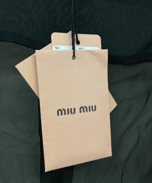 MIU MIU（ミュウミュウ）MIU MIU (ミュウミュウ) 長袖ブラウス ブラック サイズ:38の古着・服飾アイテム