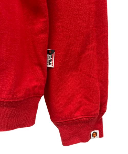BABY MiLO（ベビーマイロ）BABY MiLO (ベビーマイロ) A BATHING APE (アベイシングエイプ) スウェット レッド サイズ:Mの古着・服飾アイテム